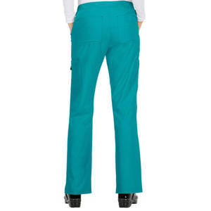 Costume de gommage médical pour femmes bleu sarcelle uniforme d'hôpital col en V infirmière médecin ensemble de vêtements de travail pour les professionnels de la santé - Product Image 3