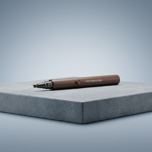 Stylo à sourcils liquide brun rechargeable et écologique avec fermeture automatique du capuchon pour des sourcils durables et magnifiques - Product Image 1