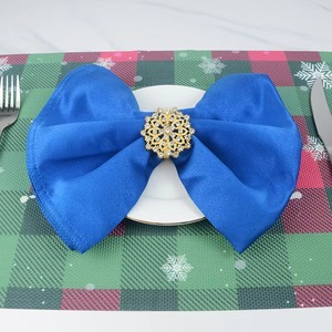 Porte-rond de serviette en or fabriqué à la main avec des détails en cristal pour les fêtes de mariage élégantes Hotel Dining Premium Look - Product Image 3