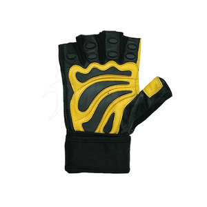 Guantes de Gimnasio de Cuero con Logotipo Personalizado, Venta Caliente, para Hombres, Culturismo, Fitness, Excelente Calidad, al por Mayor - Product Image 2