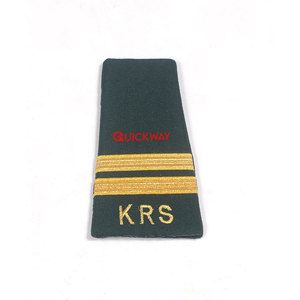 OEM Custom Bulk Quantity Sale of Comfortable Gold and <b>Black</b> Shoulder Board Epaulettes Ceremonial Uniform Accessory - Product Image 4