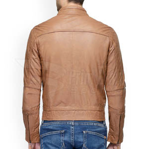 แจ็คเก็ตหนังฟลีซสไตล์ไฮสตรีทสำหรับผู้ชาย ขายส่ง OEM กันน้ำ ระบายอากาศได้ดี คอตั้ง ขายดี รับผลิตแบรนด์ส่วนตัว - Product Image 2