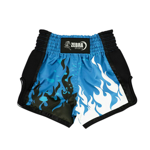 Pantalones cortos de boxeo de poliéster 100% de alta calidad con logotipo personalizado Haga sus propios pantalones cortos de lucha-Unisex Zebra Sports - Product Image 2