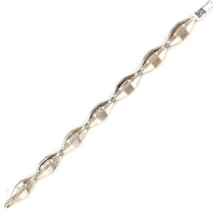 925 Sterling Silver Shuttle Model Tennis <b>Bracelet</b> with Heart Pattern Rhodium Plated Featuring Princess Cut <b>Ruby</b> Diamond Charm - Product Image 2