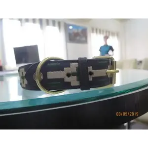 Collar de perro elegante de cuero suave real de alta calidad - Product Image 4