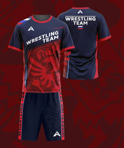 Custom Men's 2-Pieces training set Full Sublimation Print MMA Shorts Wrestling <b>Rash</b> <b>Guard</b> T-Shirts for Martial Arts-Boxing - Product Image 2