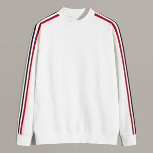 Vente en gros de sweat à capuche col rond Plus avec impression personnalisée de vêtements et logo vêtements de travail chemise de culture sweats à capuche avec impression en couleur unie - Product Image 2