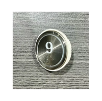 Panneau de bouton-poussoir d'appel d'ascenseur en acier inoxydable à performance fiable, design traditionnel stabilisé pour hôpitaux et hôtels