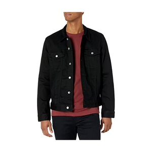 Chaqueta de Mezclilla Ligera para Hombre, Diseño Moderno y Personalizado, Chaqueta de Mezclilla Premium de Manga Larga con Logotipo Personalizado, Estilo Casual Urbano - Product Image 3
