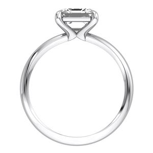 Anillo de Diseño Clásico de Lujo en Oro Blanco y Amarillo de 9K para Mujer, Diamante Cultivado en Laboratorio de 0.65 Quilates, Claridad VS, Color EF, Corte Brillante, IGI - Product Image 2