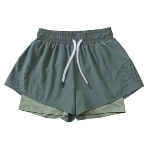 Short de fitness taille haute pour femmes de haute qualité respirant Gym Running Wear Logo personnalisé Design Sexy en gros - Product Image 1