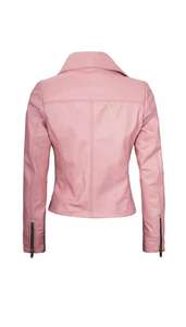 2024 chaquetas de cuero genuino 100% de alta calidad para mujer, servicio OEM personalizado, cuello levantado, cremallera de invierno, procesamiento terminado - Product Image 2