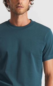 T-shirt oversize tricoté pour homme, 100 % polyester jersey, ourlet bouclé délavé, épaules tombantes, style streetwear, t-shirt vierge - Product Image 2