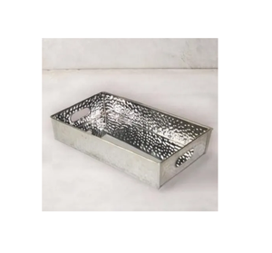 Nouveau design Lot de 2 plateaux décoration de la maison métal forme ronde vaisselle ustensiles de cuisine restaurants fabricant en gros fournisseur - Product Image 2