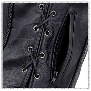 Nouvelle mode gilet en cuir de vachette pour femmes gilet de motard de moto gilet de motard en cuir de haute qualité pour femmes - Product Image 4