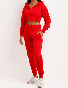Sweat-shirt demi-zip sweat-shirt haut court design survêtement femme pantalon de survêtement pantalon de survêtement pantalons de survêtement et ensembles de sweats à capuche - Product Image 3
