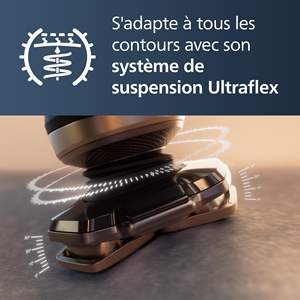 Afeitadora Eléctrica Dorada para Uso en Seco y Húmedo con Recortadora de Precisión y Estuche de Limpieza, Resistente al Agua IPX7, Triple Cuchilla - Product Image 4