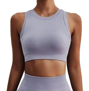 Sujetador Deportivo Sin Costuras de Alta Calidad, Ligero y Transpirable para Mujer, con Gran Soporte, Spandex/Poliéster, Personalizable - Product Image 1