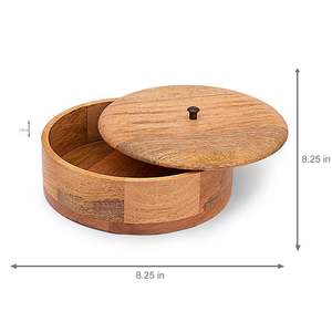 Factory Price Wooden Storage <b>Box</b> Handcrafted Design Natural Wood <b>Box</b> Mango and Acacia Wood <b>Keepsake</b> <b>Box</b> with Multiple Use - Product Image 2