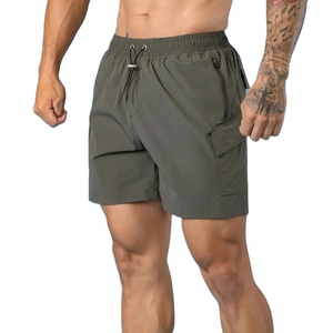 Pantalones Cortos Deportivos Transpirables para Correr, Hacer Ejercicio, de Spandex/Poliéster, con Bolsillos Delanteros, de Secado Rápido, Elásticos en 4 Direcciones - Product Image 4