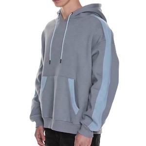 Pull surdimensionné de couleur contrastée Sweats vierges Sweats à capuche personnalisés de haute qualité pour hommes 2025 - Product Image 4