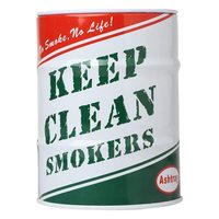 Cendrier Classique en Acier Inoxydable de Haute Qualité, Support à Cigarettes Élégant pour Bureau, Maison et Voiture