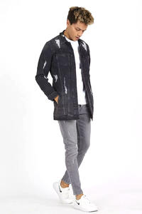 Custom Wholesale Outdoor Spring Streetwear Vintage Plain <b>Brown</b> <b>Corduroy</b> <b>Jackets</b> Men's Denim <b>Jacket</b> - Product Image 6