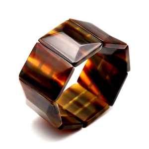 Pulseras con abalorios de cuerno de búfalo, joyería de ágata con diseño de cuerno único para regalo - Product Image 1