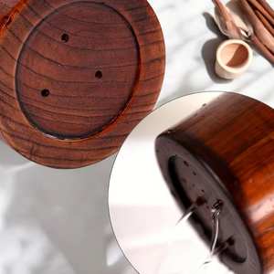 Porte-ustensiles en bois artisanal, organisateur d'outils de cuisine en bois massif durable, support de rangement pour couverts résistant à la chaleur - Product Image 4