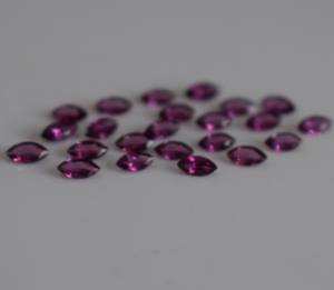 พลอยโกเมนโรโดไลต์สีชมพูธรรมชาติเจียระไนขนาด2x4มม. พลอยโกเมนสีชมพู - Product Image 3