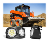 Feux de croisement à faisceau large à LED pour mini-chargeur Kubota SSV75 SSV75C 60W Feux de croisement combinés à LED