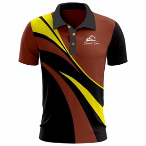 Personalizado sublimado para hombre para la camisa de polo de tacto suave de punto uniforme deportivo de ajuste suelto camisa de golf ajustada regular - Product Image 1