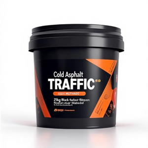 Asfalto Frío TRAFFIC 25kg en Cubeta Negra - Material de Reparación de Betún - Product Image 2