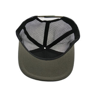 Gorro de camionero de felpa de gamuza de algodón 100% con forro de satén de 5 paneles original con logotipo bordado 3D ala curva para deportes al aire libre de verano - Product Image 2
