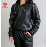 Ensemble de survêtement en similicuir pour femmes Slim Fit veste et pantalon tenue élégant Jogging costume filles mode femmes survêtements