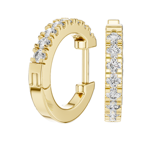 Pendientes de Aro con Diamantes de Laboratorio de 0.24ct para Mujer, Claridad VVS-VS EF, Oro de 18KT, 14KT, 10KT y Plata 925, Oro Rosa, Amarillo, Blanco - Product Image 6