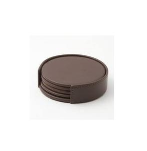 Customized Logo Leather Coaster New Look Home Dining Table Coffee <b>Glass</b> Leather Coaster Superior Quality Custom Leather Coaster - Product Image 1