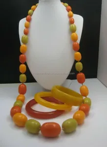 Encantador Collar corto para mujer con colgante de figura de estilo hada y diseño de resina artística, ideal para fiestas y regalos - Product Image 3