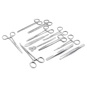 Medic CỤ 13 cái cơ bản nhỏ phẫu thuật cụ thiết lập với hộp thép không gỉ kéo kẹp & kim chủ sở hữu Kit - Product Image 5