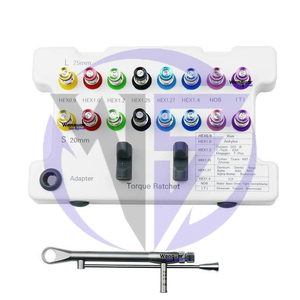 Kit chirurgical d'implant dentaire Kit manuel de 16 pièces avec clé dynamométrique colorée Offre Spéciale instruments chirurgicaux d'équipement dentaire - Product Image 6