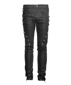 Pantalon en cuir personnalisé de haute qualité Pantalon moterbiker en cuir avec logo personnalisé et couleur personnalisée - Product Image 4