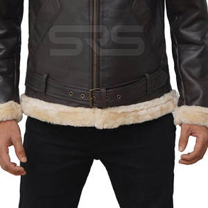 Veste d'hiver à usage extérieur meilleure vente bon marché veste en cuir en peau de mouton Offre Spéciale hommes veste en cuir en peau de mouton - Product Image 6