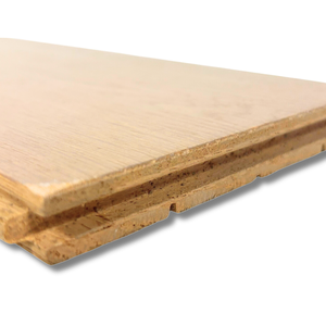 Suelo de roble blanco natural 100% de estilo europeo para sala de estar 15/3X127X450-1900 2 capas Instalación fácil de clic - Product Image 3