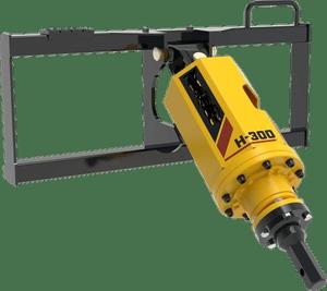 Perforadora hidráulica de postes Bell-tecs H300 con sellado de fábrica para minicargadoras - Product Image 2