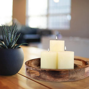 Lot de 2 plateaux en bois de comptoir plateaux organisateurs multifonctionnels pour cuisine chambre service à vin et garde-manger stockage à bon prix - Product Image 6