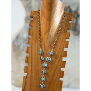 Ensemble de colliers lariat Larry Kaye Golden Hills en turquoise et argent sterling pour les occasions de cadeaux - Product Image 6