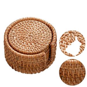 2024 Creative Natural Sea Grass Coasters Table Mats Decorative Wedding Sea Grass <b>Wicker</b> Table Decoration <b>Placemat</b> - Product Image 1