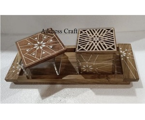 ชุดเครื่องเขียนธูปไม้เรซินอาราบิกพร้อมถาดและกล่องของขวัญอิสลาม - Product Image 2