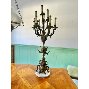 เชิงเทียนสำหรับงานแต่งงานในโบสถ์เชิงเทียนพร้อมแท่นวาง8แขนโต๊ะทำมือแนววินเทจ - Product Image 2