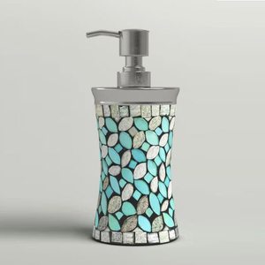 Fabriqué à la main en acier inoxydable nacre de haute qualité style vintage maison décorative salle de bain Ware distributeur de savon liquide - Product Image 1